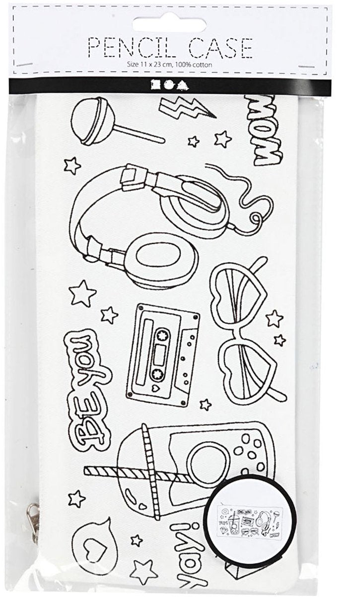 Creativ Company Etui afm. 11x23 cm 210 g wit 1 stuk