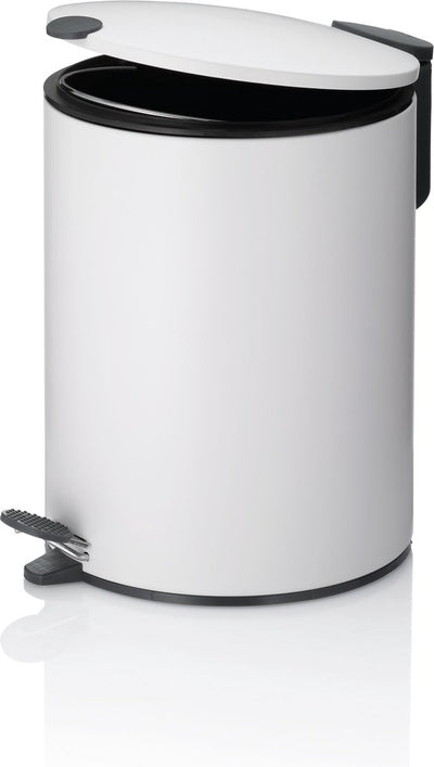 Kela pedaal afvalemmer, 5 l, wit - | mats