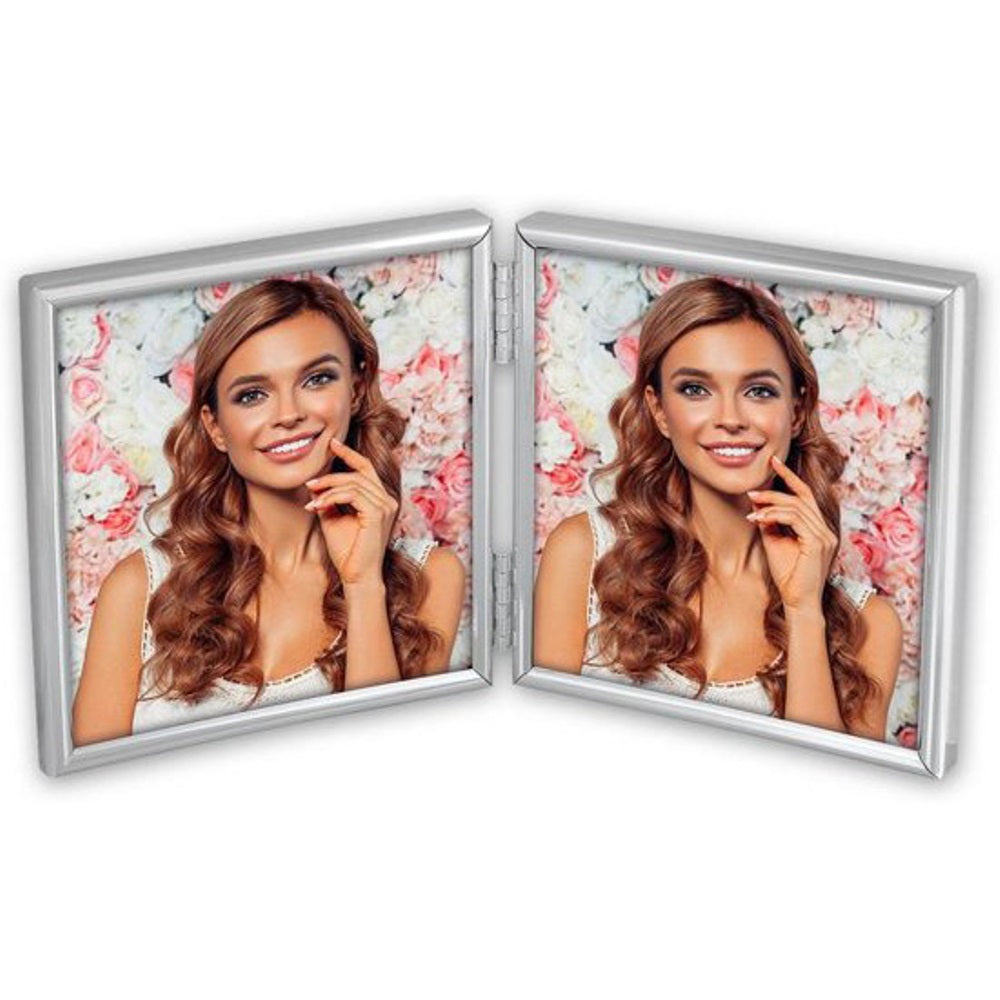 Zep fotolijst 120ds01-44 silver 2x 10x10 cm