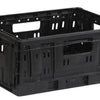 kunststof klapkrat klein 20 liter opvouwbaar zwart