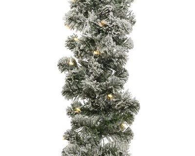 Decoris imperial guirlande sneeuw 270x25 50led