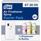 Luchtverfrisser-dispenser tork a1 starterpack wit + 3 navullingen