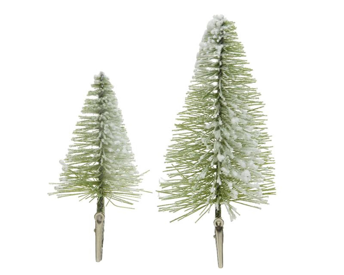 Decoris mini kerstboom op clip set a 4 stuks