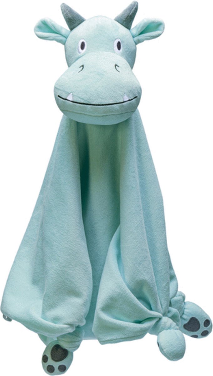 Beeztees puppy knuffeldoek draak - puppy speelgoed - puppyknuffel - hondenspeelgoed - groen