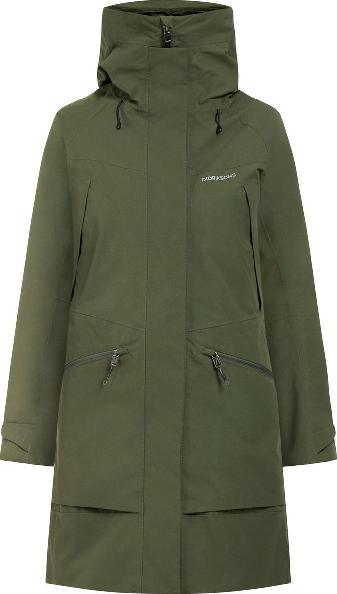 Didriksons ilma wns parka 8 dames outdoorjas - deep green