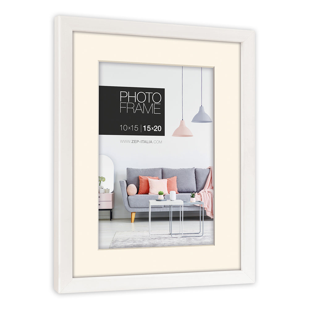 Zep fotolijst np46w edison white 10x15 cm