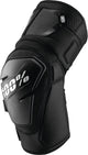 100% mtb kniebeschermer fortis - zwart - s m