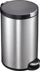 Eko - artistic pedaalemmer 12 liter - stainless steel plastic - mat rvs - prullenbak