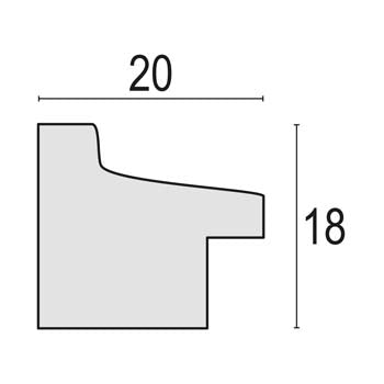 Zep fotolijst rt568w torino white 15x20 cm