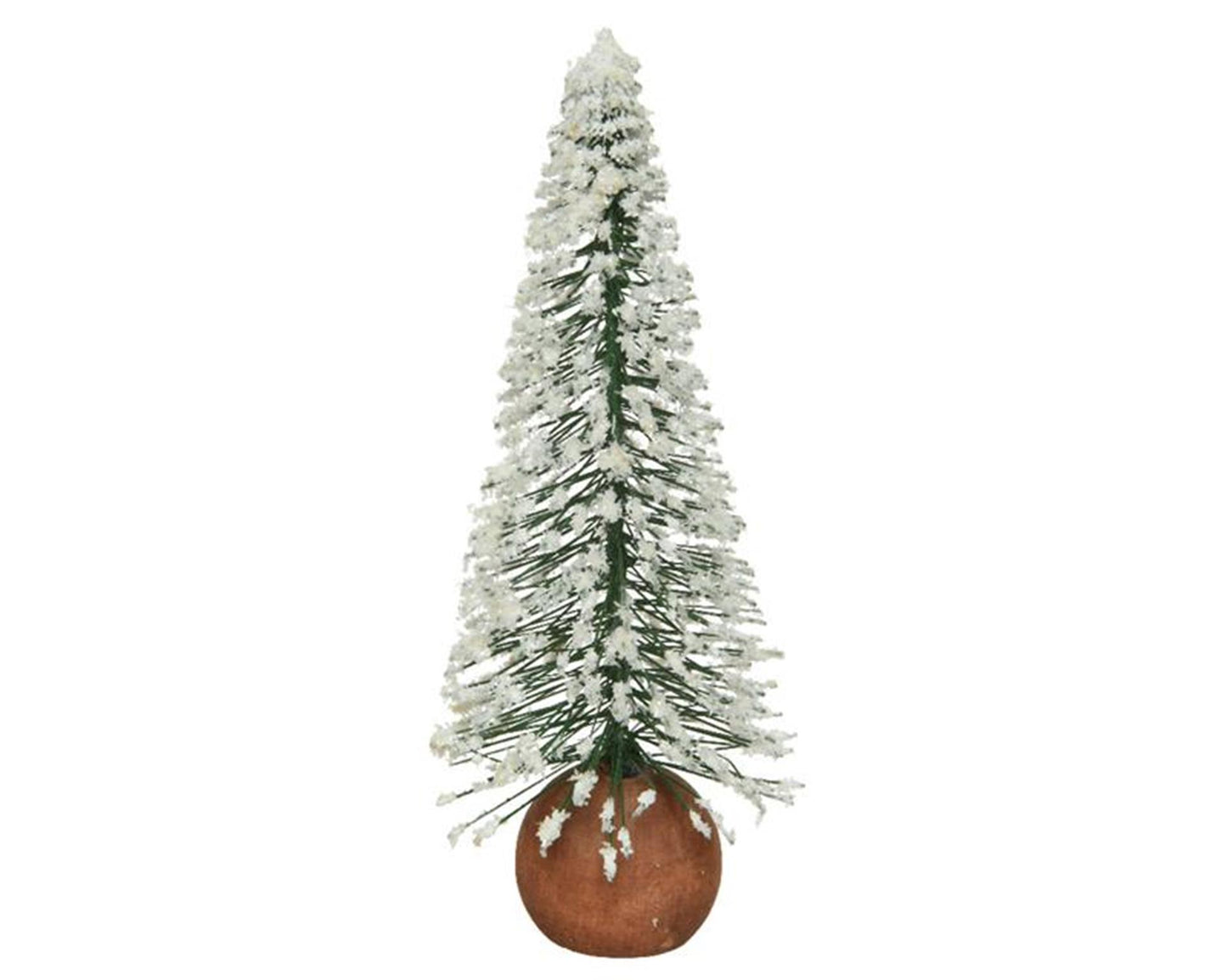 Decoris mini kerstboom met sneeuw dia7x22cm