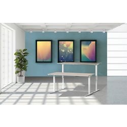 Zit-sta bureau schaffenburg lectro basic 160x80 eik wit