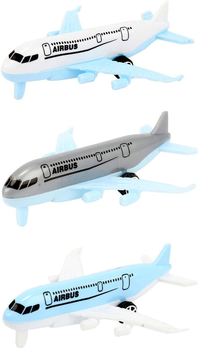 Toi-toys vehicool airbus vliegtuigen - 3st.