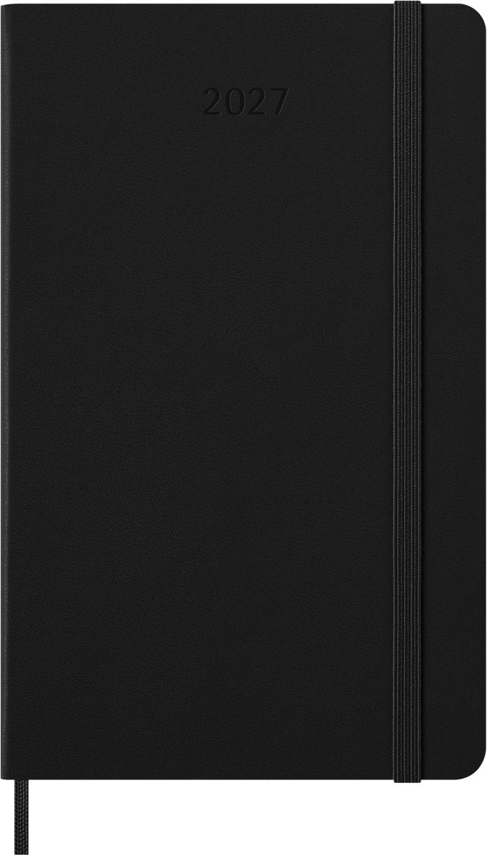 Moleskine 12 maanden agenda - 2027 - dagelijks - large - harde kaft - zwart