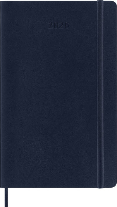 Moleskine 12 maanden agenda - 2027 - dagelijks - large - zachte kaft - saffier blauw