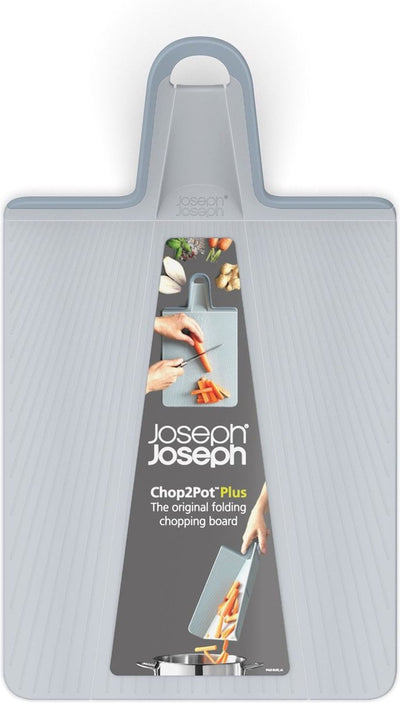Joseph joseph chop2pot plus snijplank – opvouwbaar – lichtblauw – medium – antislip vaatwasserbestendig