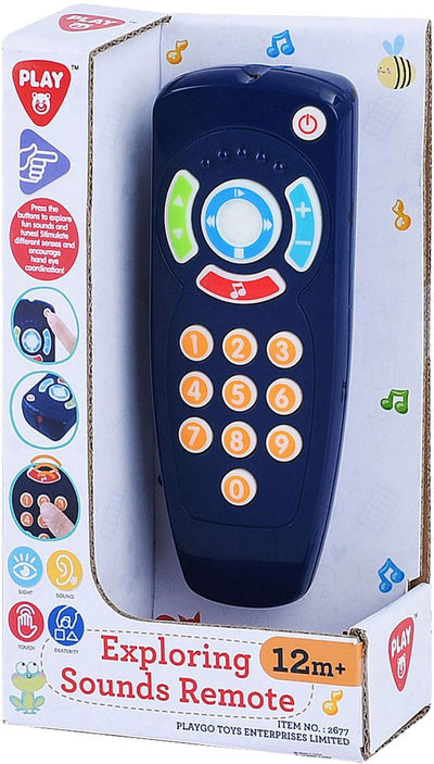 Playgo baby afstandsbediening met geluid blauw