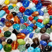 Https: www.cchobby.nl glaskralen-afm-7-18-mm-gatgrootte-1-mm-ca-600-stuk-diverse-kleuren-1000-gr-1-doos - afbeelding 1