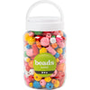 Creativ company https: www.cchobby.nl houten-kralen-afm-5-28-mm-gatgrootte-2-5-3-mm-ca-466-stuk-diverse-kleuren-175-gr-400-ml-1-emmer