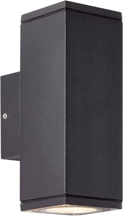 Brilliant hally - buitenlamp - ip44 - 2x gu10 - zwart