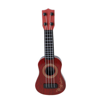 Overige merken mini gitaar 26 cm houtlook bruin