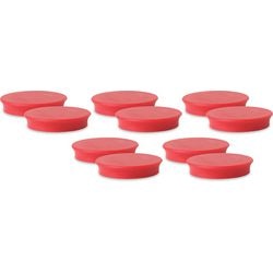 Magneten niceday rood 40mm 10 stuks