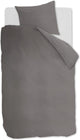 Ambiante cotton uni dekbedovertrek - effen - eenpersoons - 140x200 220 cm - grijs