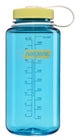 Nalgene - wide mouth bottle - drinkfles - waterfles - 1000ml - bpa free - sustain - blue atoll w endive nieuw
