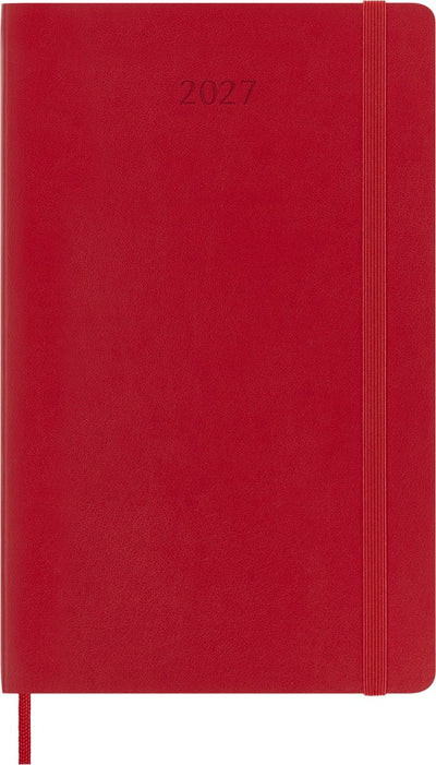 Moleskine 12 maanden agenda - 2027 - wekelijks - large - zachte kaft - rood