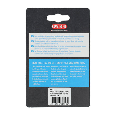 Schijfremblokken Elvedes organ. hayes