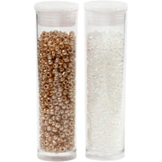 Https: www.cchobby.nl rocailles-d-1-7-mm-afm-15-0-gatgrootte-0-5-0-8-mm-wit-2x7-gr-1-doos - afbeelding 1