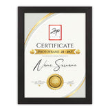 Zep v4729b certificate black 29,7x42 cm - afbeelding 1