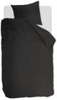 Ambiante cotton uni dekbedovertrek - effen - eenpersoons - 140x200 220 cm - antraciet