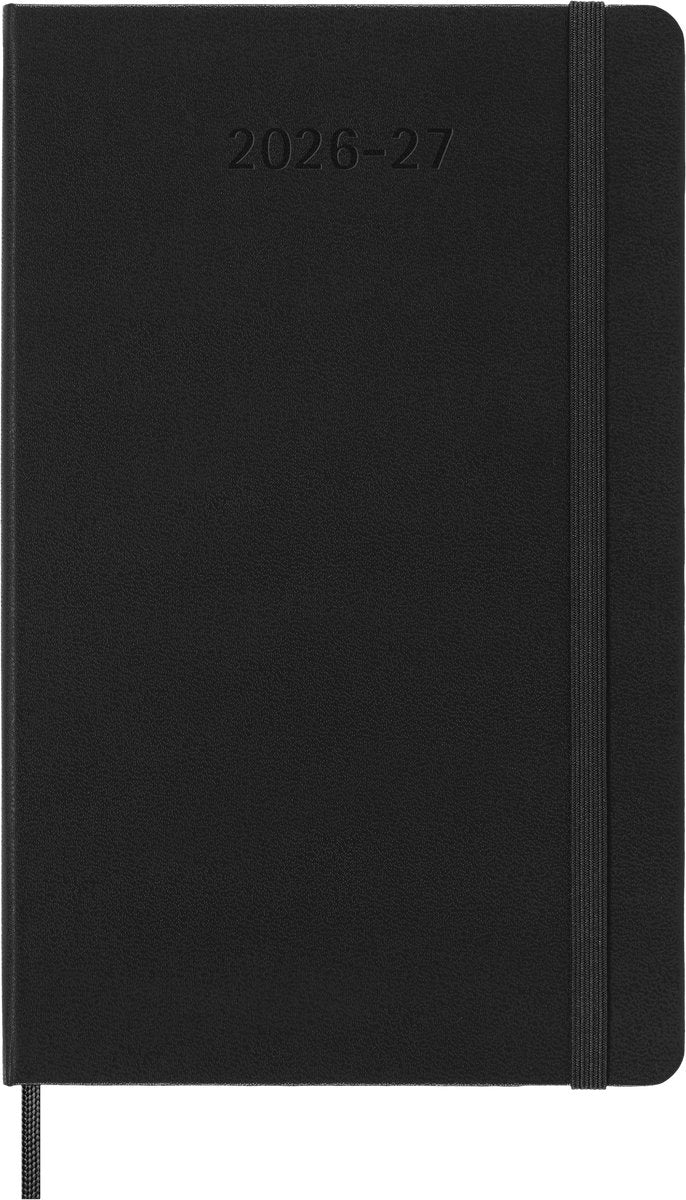 Moleskine 18 maanden agenda - 2026 27 - dagelijks - large - harde kaft - zwart