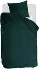 Ambiante cotton uni dekbedovertrek - effen - eenpersoons - 140x200 220 - donker groen