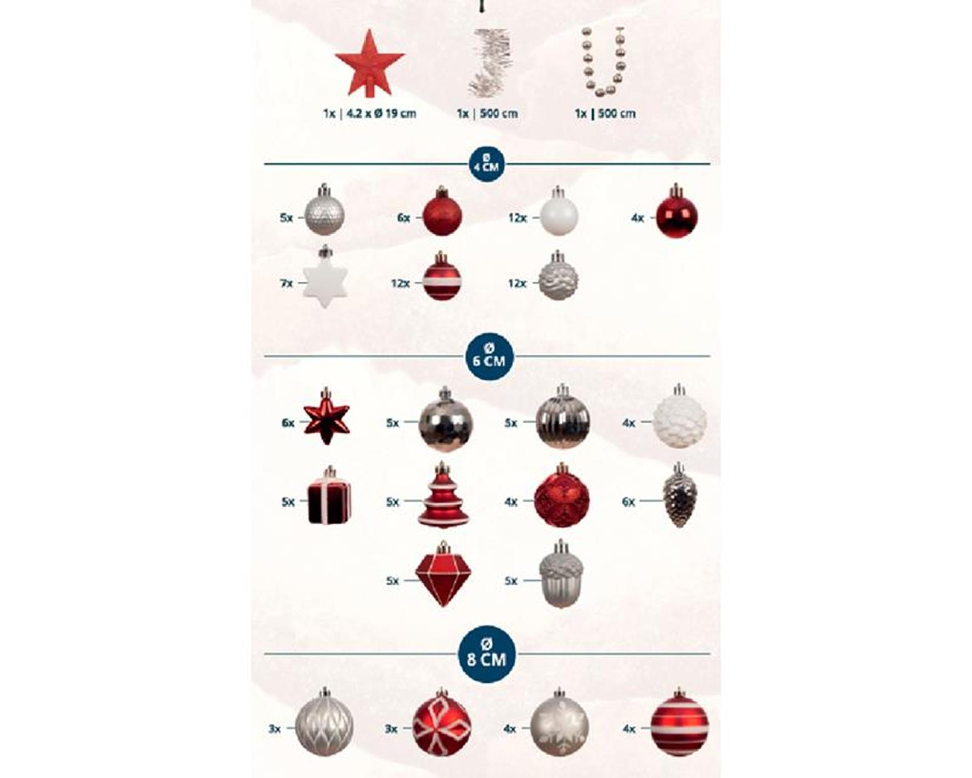 Everlands imperial pine kerstboom 210cm +deco +led