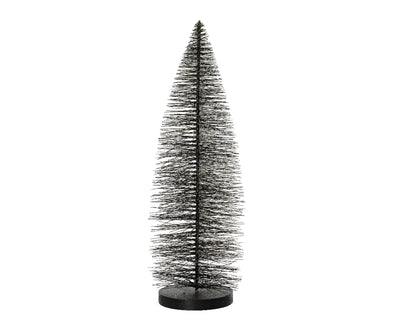 Decoris kerstboom 30cm zwart met goud