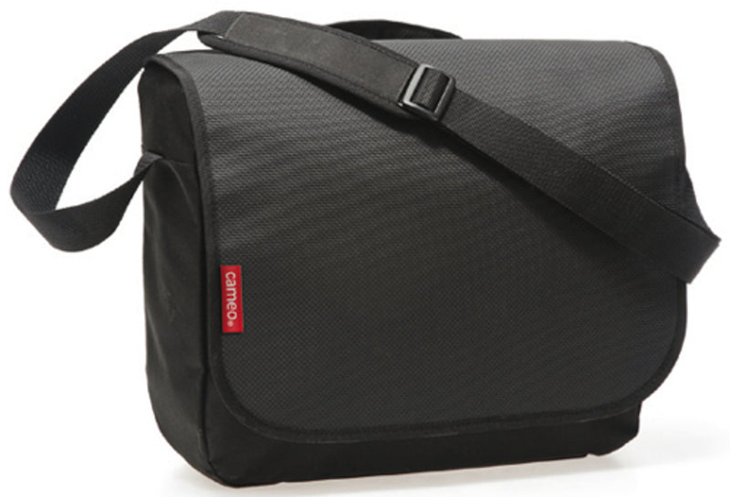 New Looxs Messenger Cameo schoudertas - zwart, polyester, klittenband, 12L, 38x29x11cm, waterafstotend