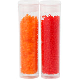 Https: www.cchobby.nl rocailles-2-cut-d-1-7-mm-afm-15-0-gatgrootte-0-5-mm-transparant-oranje-transparant-rood-2x7-gr-1-doos - afbeelding 1