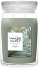 Yankee candle - silver sage pine large jar geurkaars - 90 branduren - twee lonten