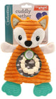 Infantino bijtspeeltje vos knuffel - sensorisch babyspeelgoed oranje wit.