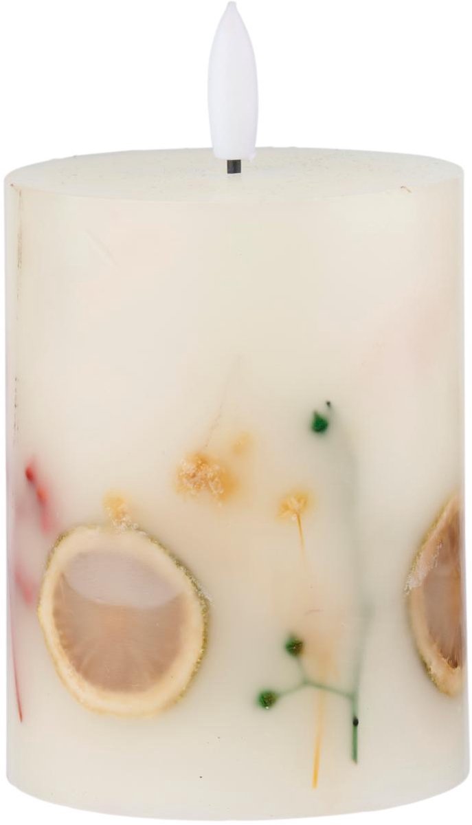 Arti casa led candle dried flowers