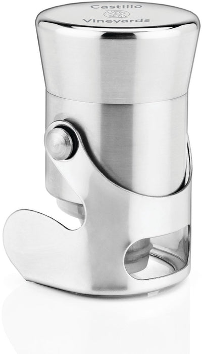 Viski champagnestopper - roestvrijstaal - silverplated