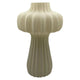 Mansion atmosphere vaas mae glas wit 17x17x27,5cm
