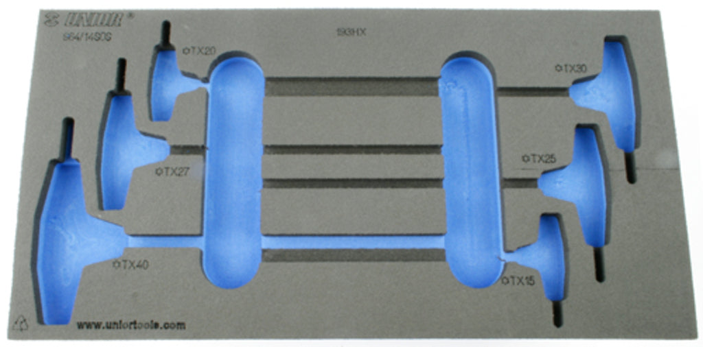 Unior foam inlay gereedschapwagen