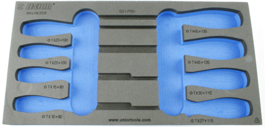 Unior foam inlay gereedschapwagen