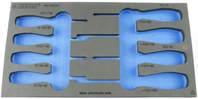 Unior foam inlay gereedsachapwagen