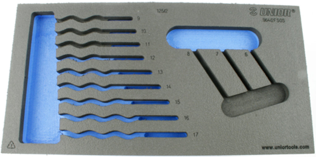 Unior foam inlay gereedschapwagen