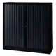 Roldeurkast bisley eurotambours plus 120x43x118,1cm zwart