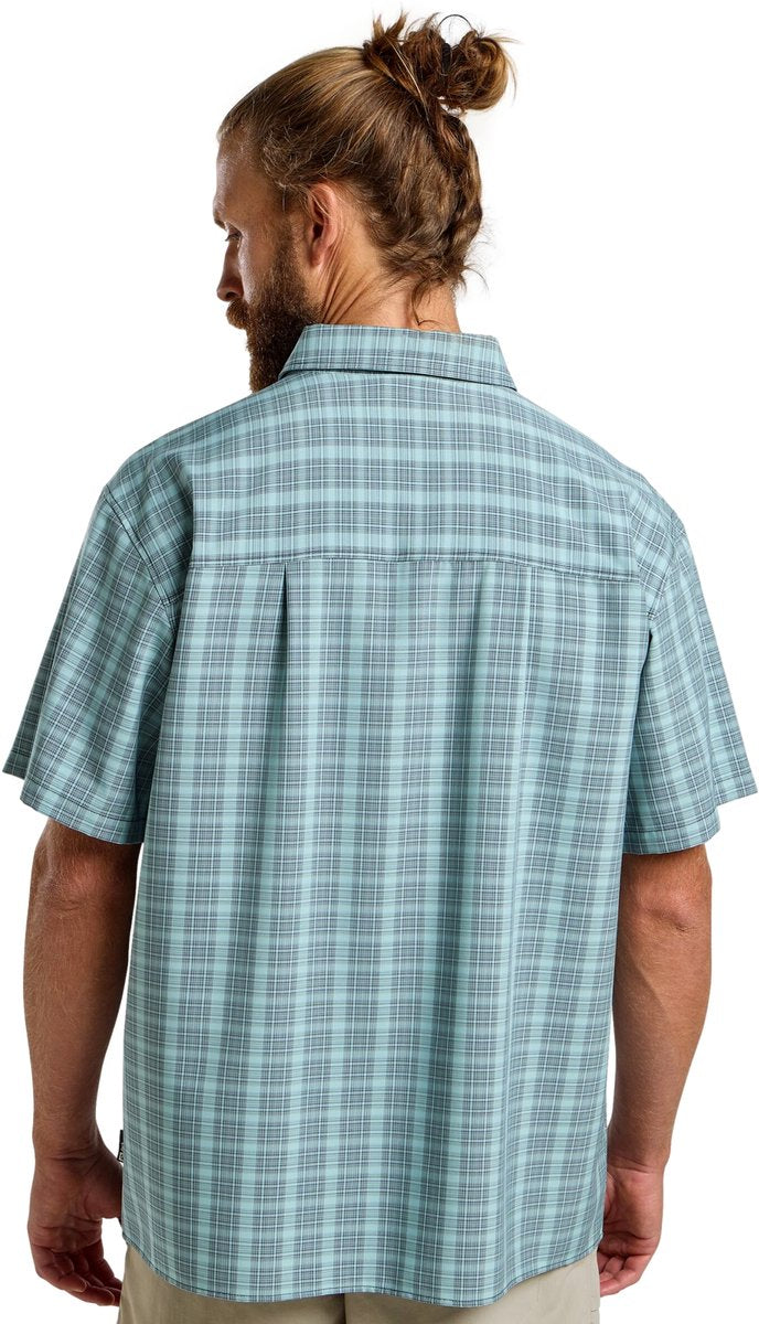 Jack wolfskin meseta shirt men - outdoorblouse - heren - check dark navy - maat m