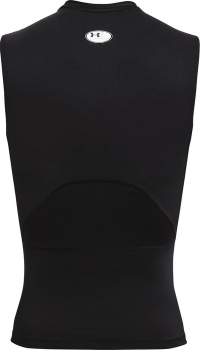 Under armour ua hg armour comp sl-blk heren sportshirt - zwart - wit